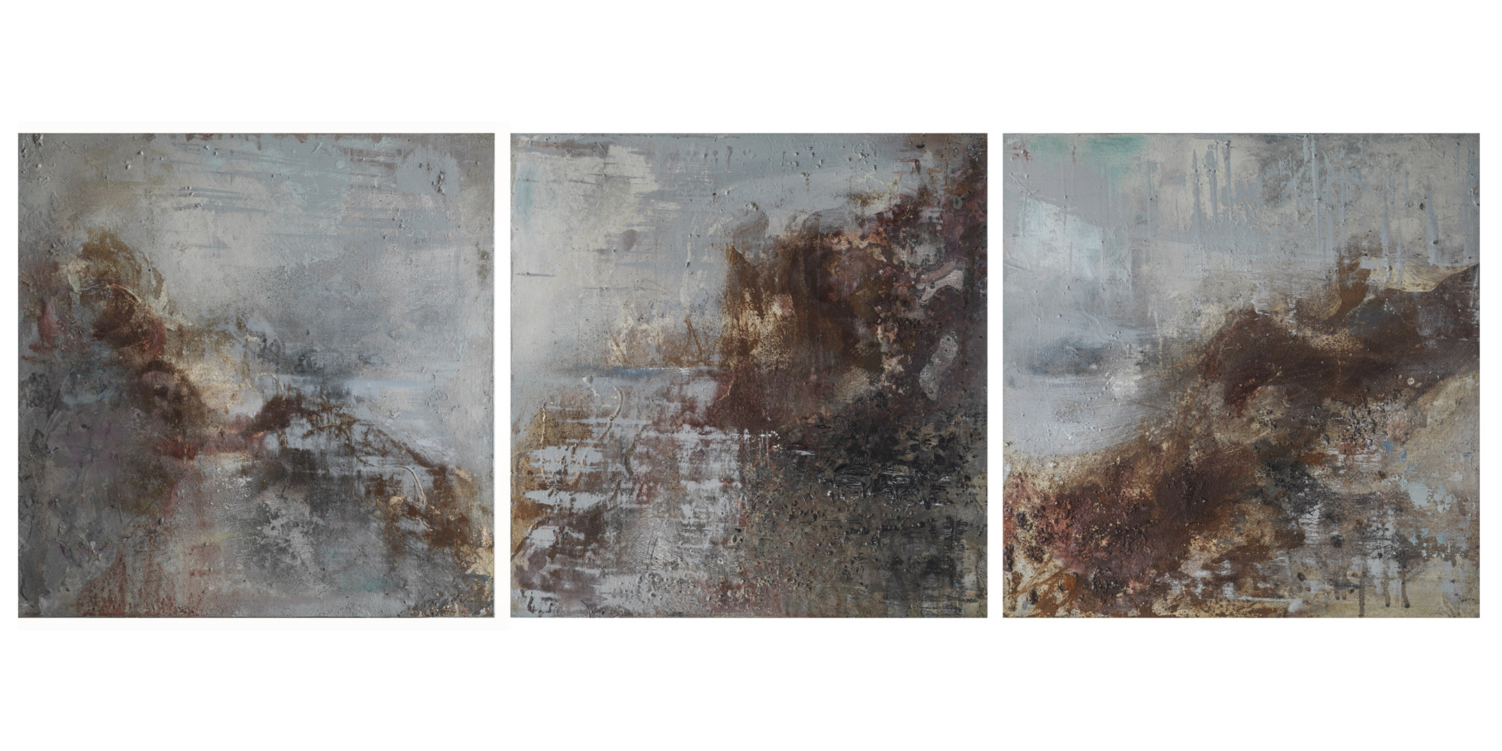 Walking From There to Here to Where Triptych